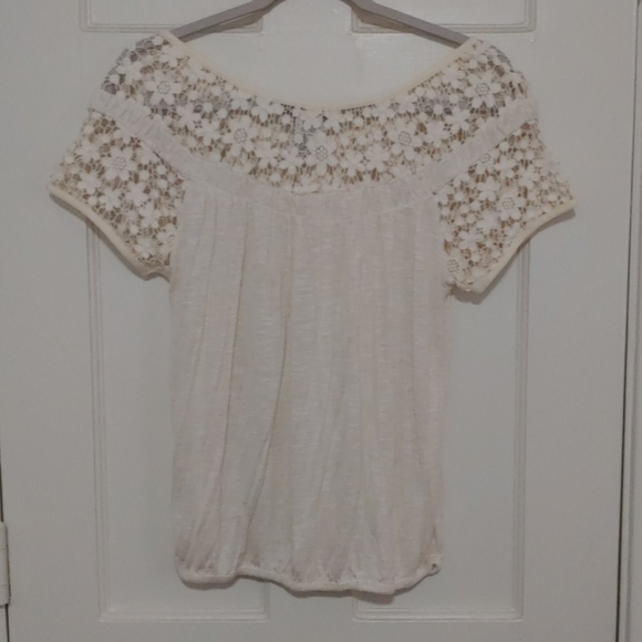 American Rag Top with Embroidered Neckline - Picture 2 of 4